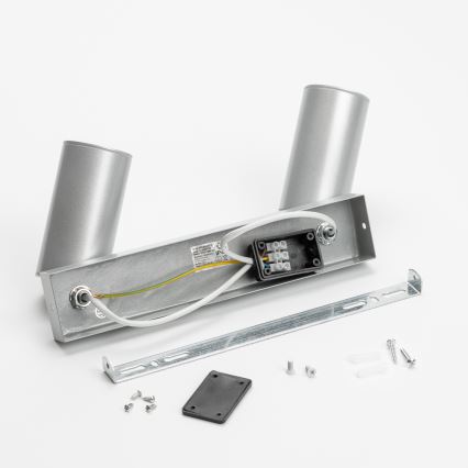 Brilagi - Badkamer spot SELE 2xGU10/30W/230V IP44 zilver