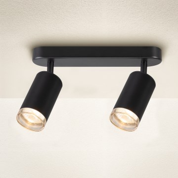 Brilagi - Badkamer spot SELE 2xGU10/30W/230V IP44 zwart
