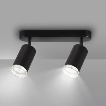 Brilagi - Badkamer spot SELE 2xGU10/30W/230V IP44 zwart