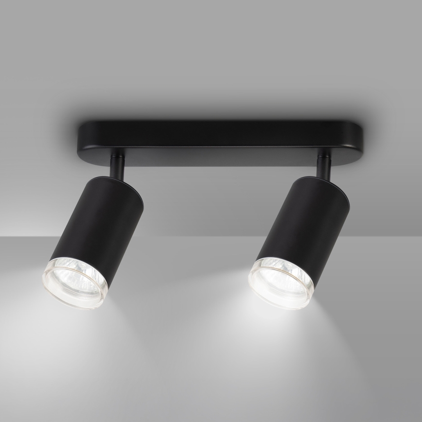 Brilagi - Badkamer spot SELE 2xGU10/30W/230V IP44 zwart
