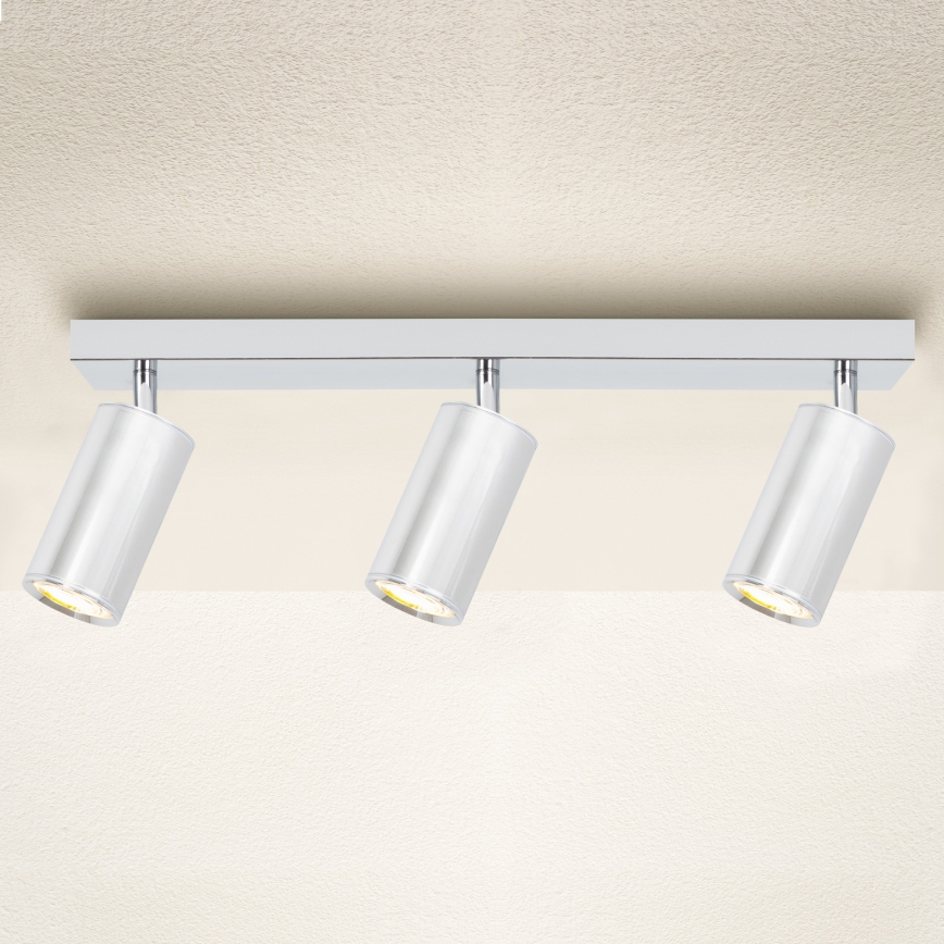Brilagi - Badkamer spot SELE 3xGU10/30W/230V IP44 glanzend chroom