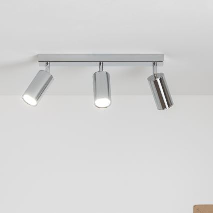 Brilagi - Badkamer spot SELE 3xGU10/30W/230V IP44 glanzend chroom