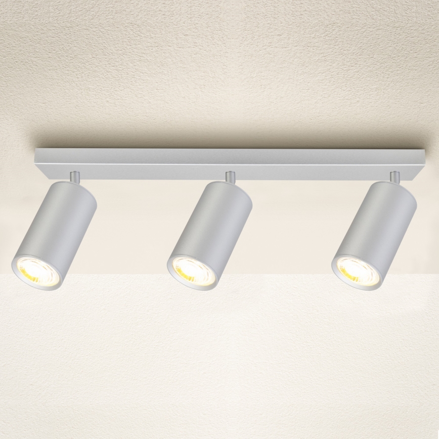 Brilagi - Badkamer spot SELE 3xGU10/30W/230V IP44 zilver