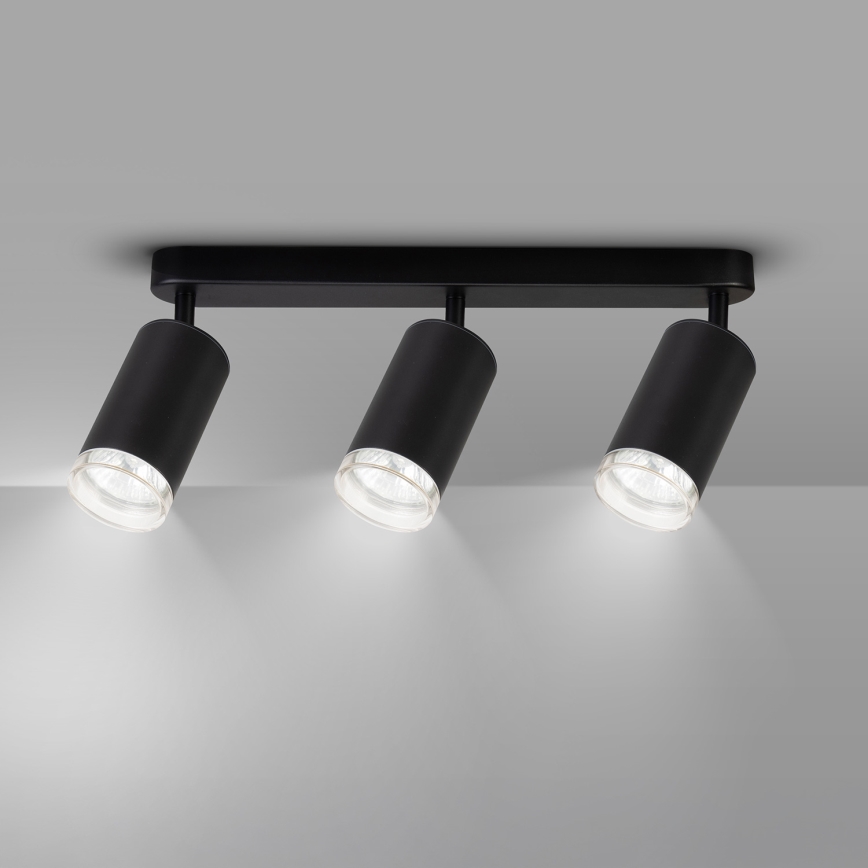 Brilagi - Badkamer spot SELE 3xGU10/30W/230V IP44 zwart
