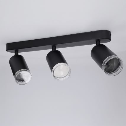 Brilagi - Badkamer spot SELE 3xGU10/30W/230V IP44 zwart