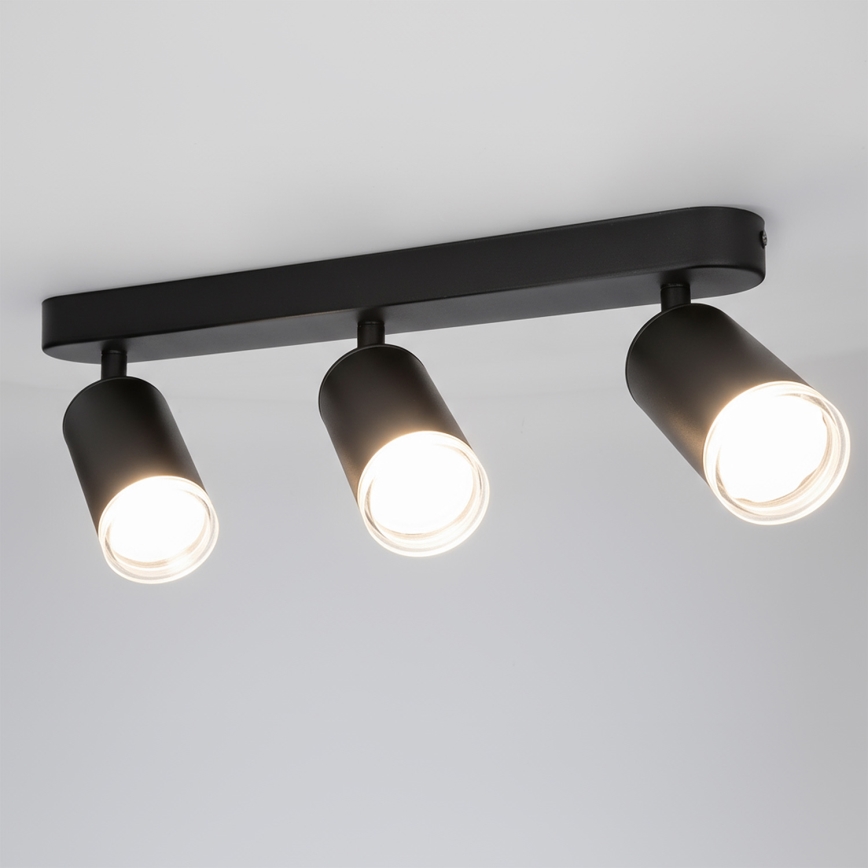 Brilagi - Badkamer spot SELE 3xGU10/30W/230V IP44 zwart