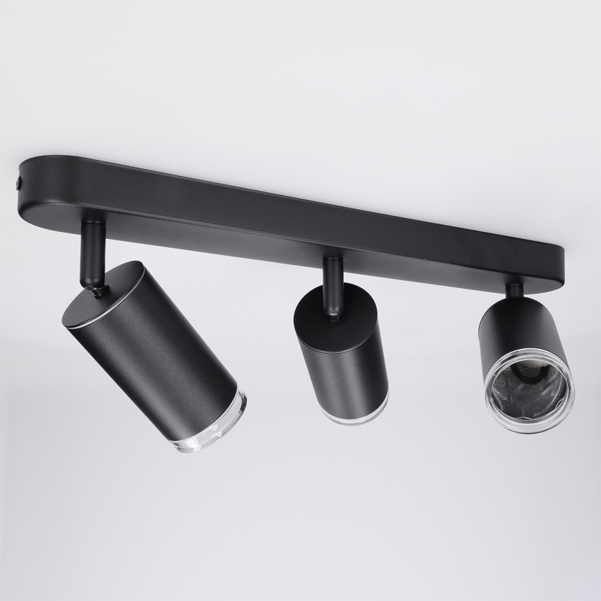 Brilagi - Badkamer spot SELE 3xGU10/30W/230V IP44 zwart