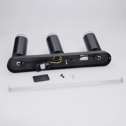 Brilagi - Badkamer spot SELE 3xGU10/30W/230V IP44 zwart