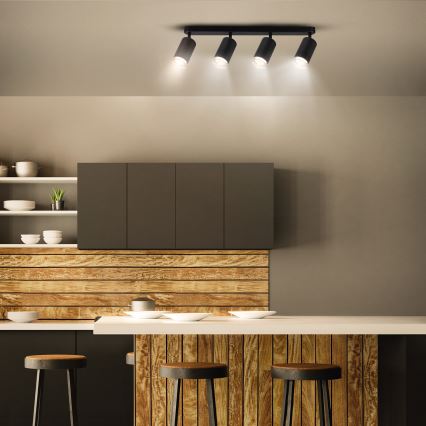 Brilagi - Badkamer spot SELE 4xGU10/30W/230V IP44 zwart