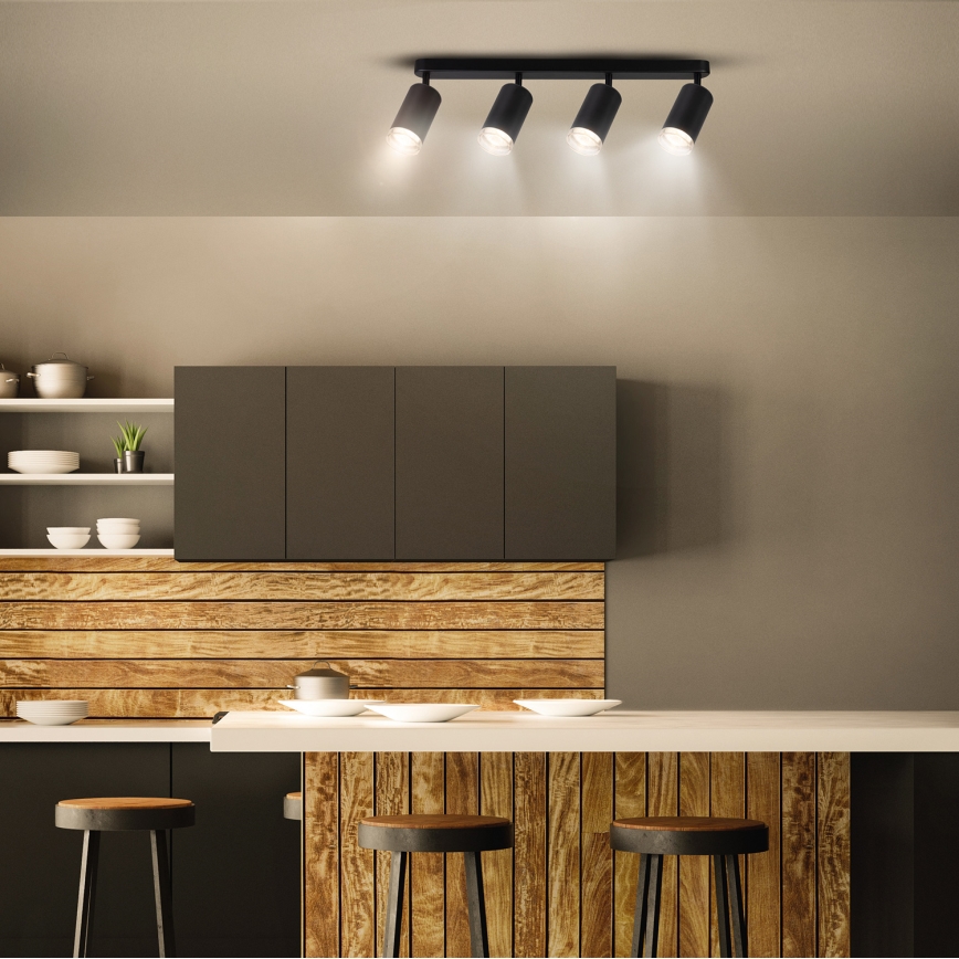 Brilagi - Badkamer spot SELE 4xGU10/30W/230V IP44 zwart