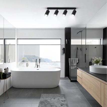 Brilagi - Badkamer spot SELE 4xGU10/30W/230V IP44 zwart
