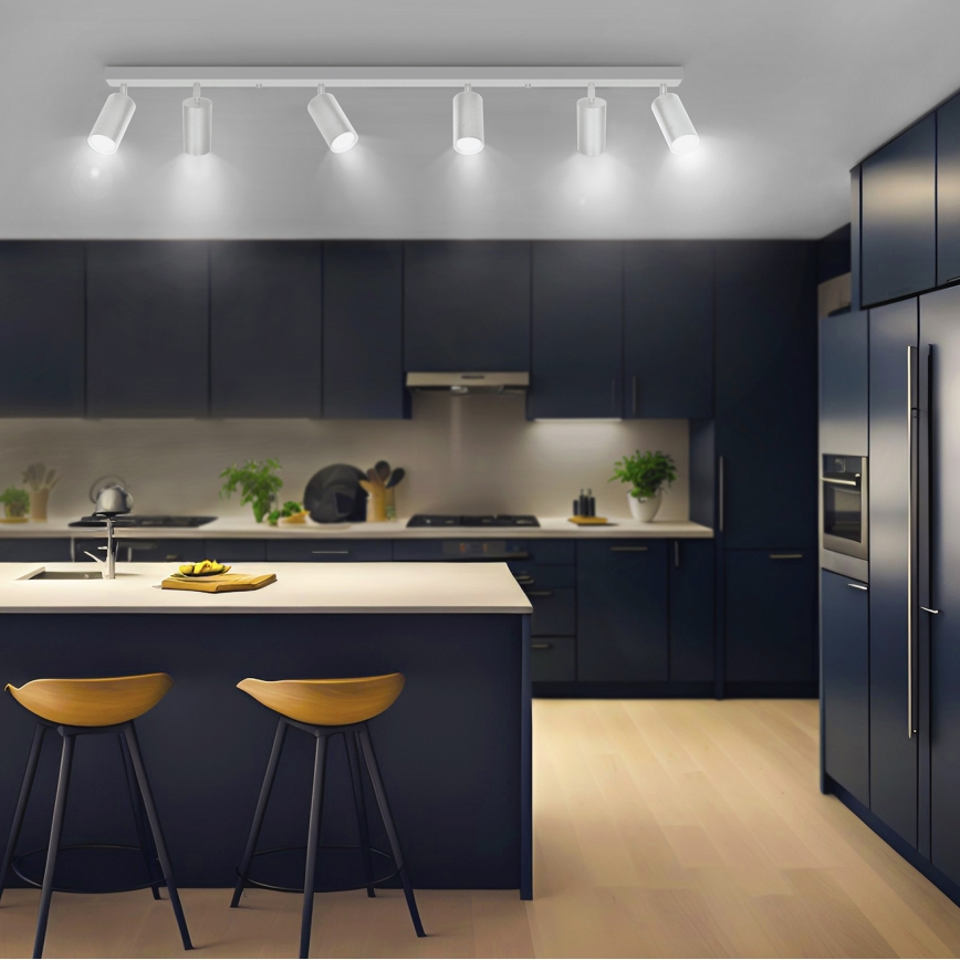 Brilagi - Badkamer spot SELE 6xGU10/30W/230V IP44 zilver