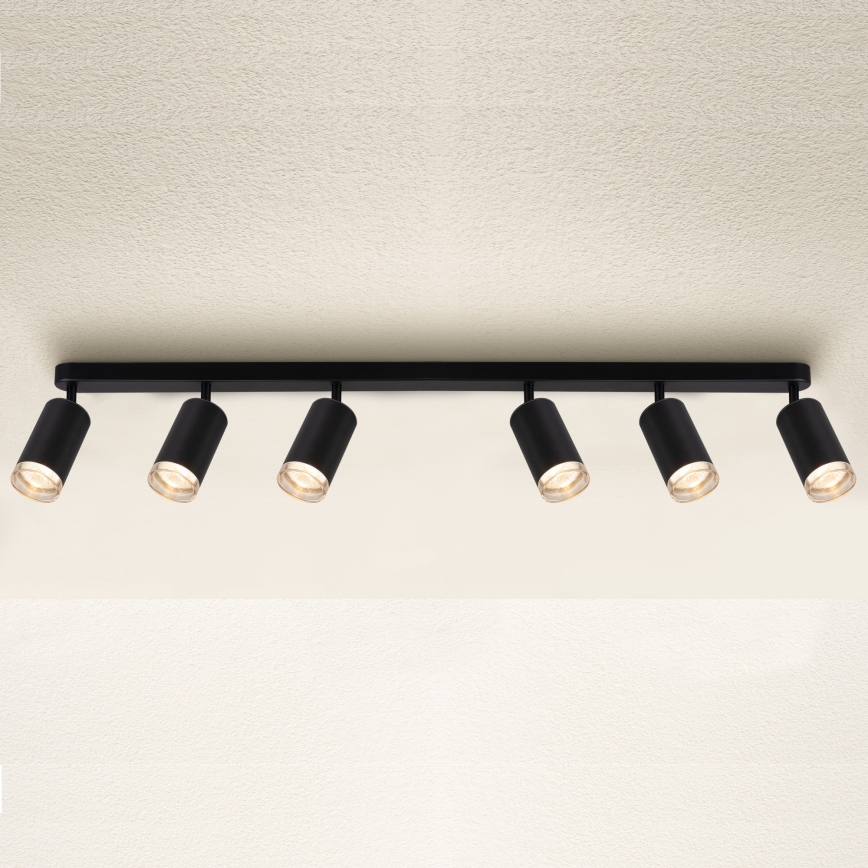 Brilagi - Badkamer spot SELE 6xGU10/30W/230V IP44 zwart