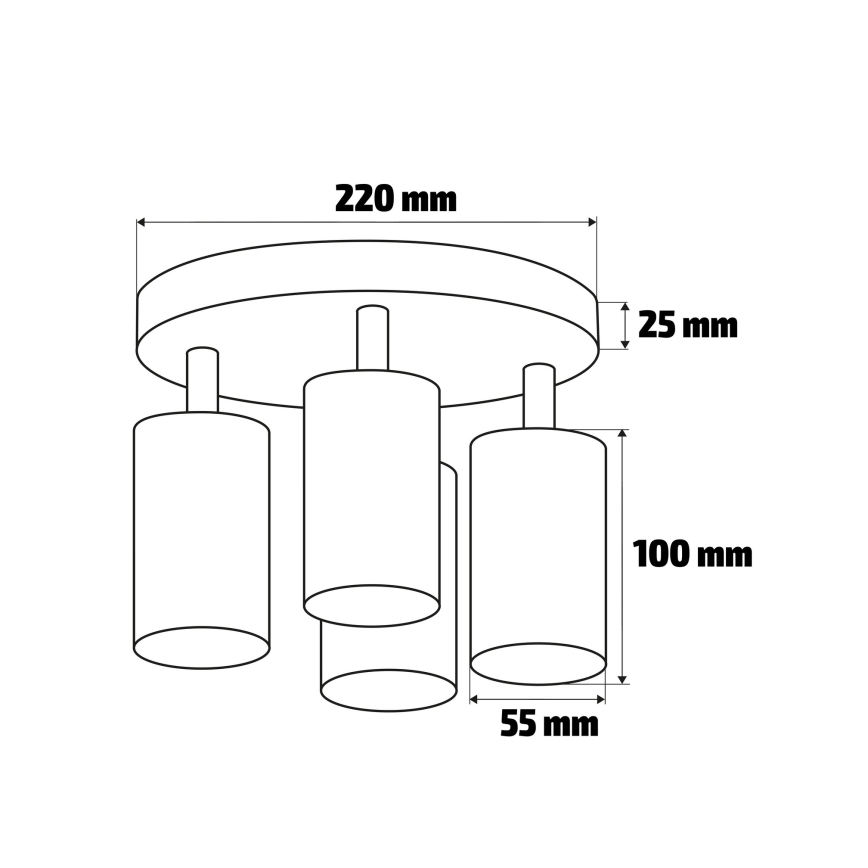 Brilagi - Badkamer spot SELE AQUA 4xGU10/30W/230V IP44 wit