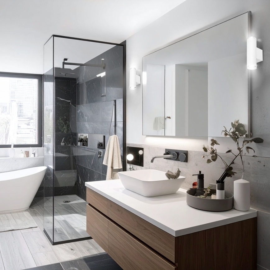 Brilagi - Badkamer wandspot SELE AQUA 4xGU10/30W/230V IP44 wit