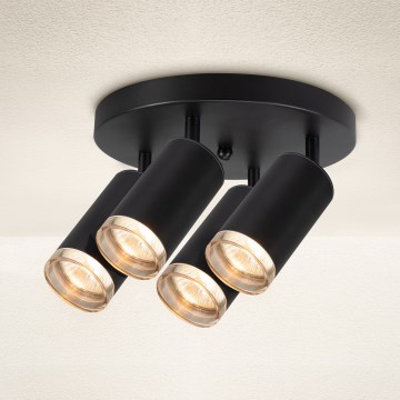 Brilagi - Badkamer spot SELE AQUA 4xGU10/30W/230V IP44 zwart