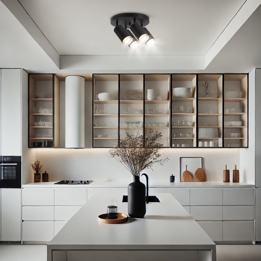 Brilagi - Badkamer spot SELE AQUA 4xGU10/30W/230V IP44 zwart