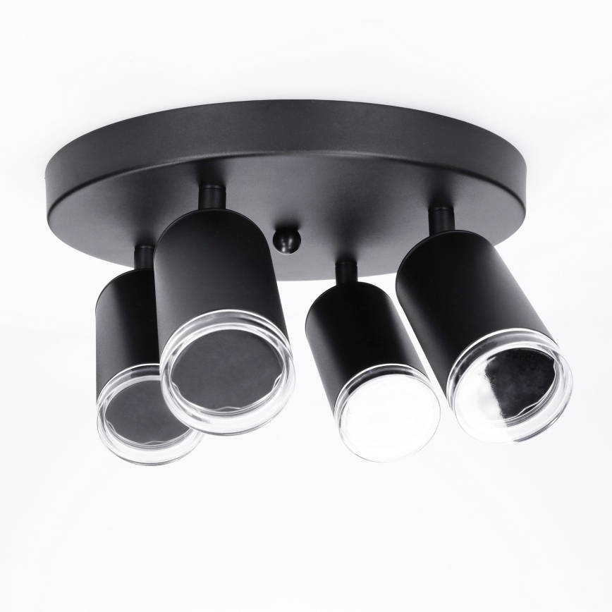 Brilagi - Badkamer spot SELE AQUA 4xGU10/30W/230V IP44 zwart
