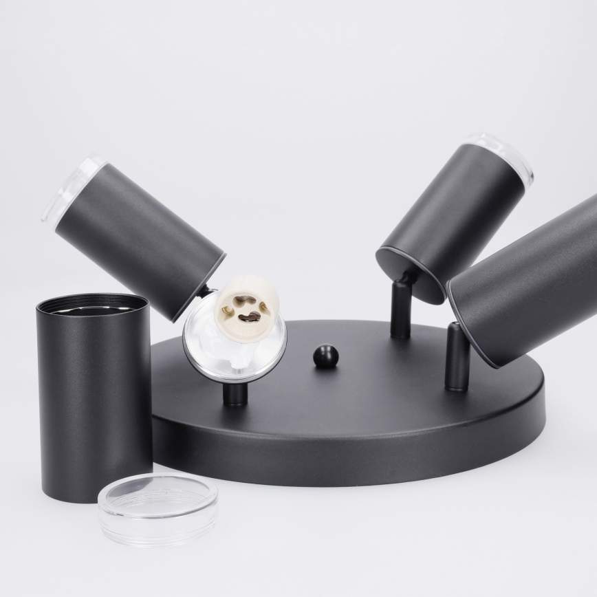 Brilagi - Badkamer spot SELE AQUA 4xGU10/30W/230V IP44 zwart