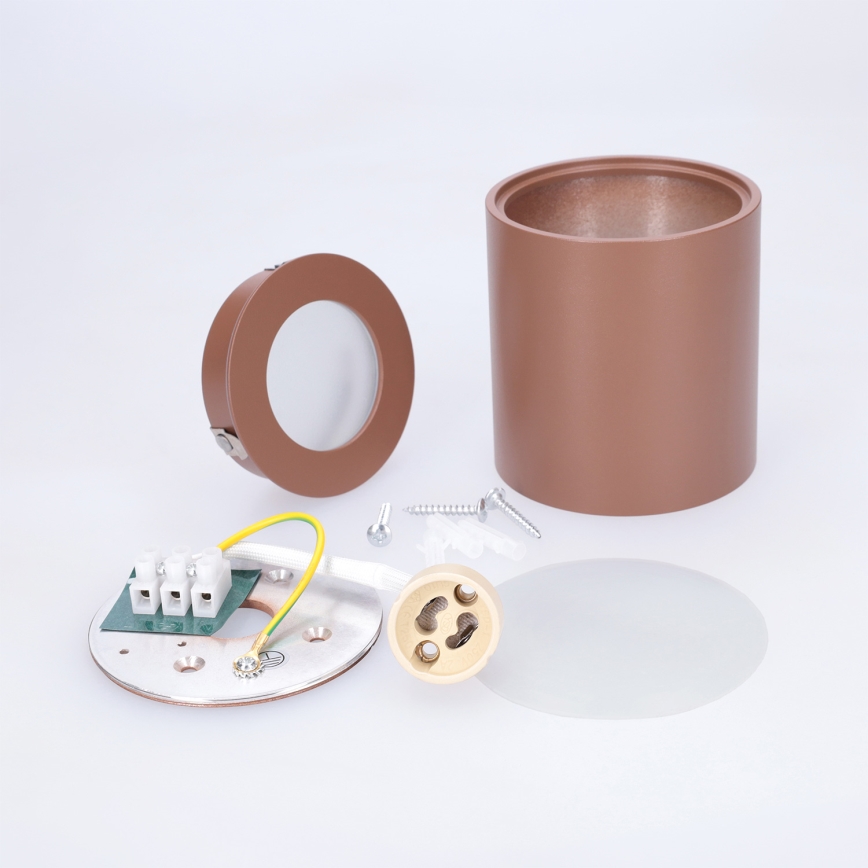 BRILAGI - Badkamer spotlamp MIA 1xGU10/30W/230V 84x80 mm bruin IP54