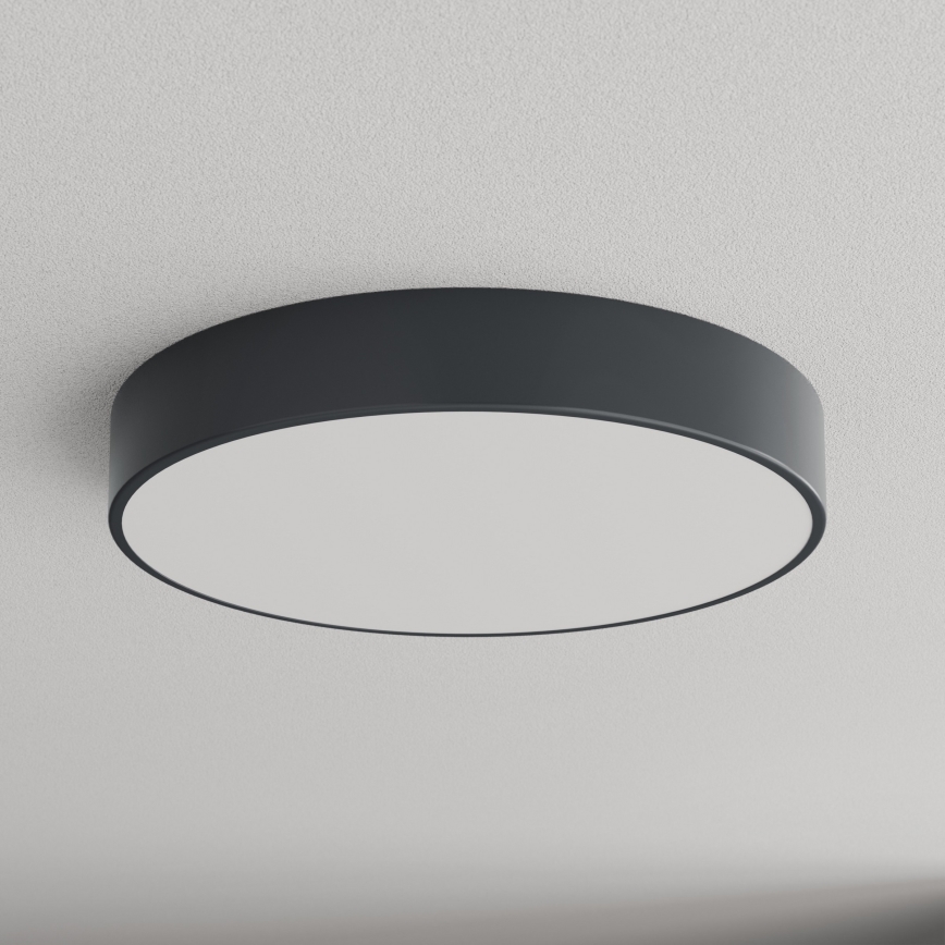 Brilagi - Plafondlamp voor de badkamer CLARE 4xE27/24W/230V Ø 50 cm antraciet IP54
