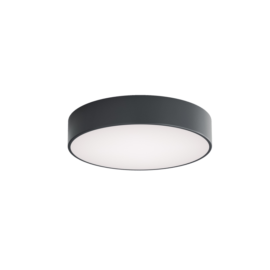 Brilagi - Plafondlamp voor badkamer met bewegings- en schemersensor CLARE 3xE27/24W/230V Ø 40 cm antraciet IP54