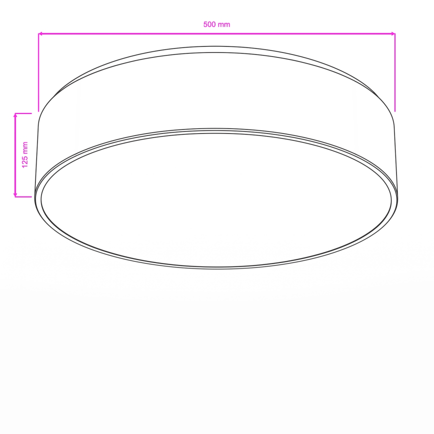 Brilagi - Badkamerplafondlamp POOL 4xE27/15W/230V Ø 50 cm IP54 wit