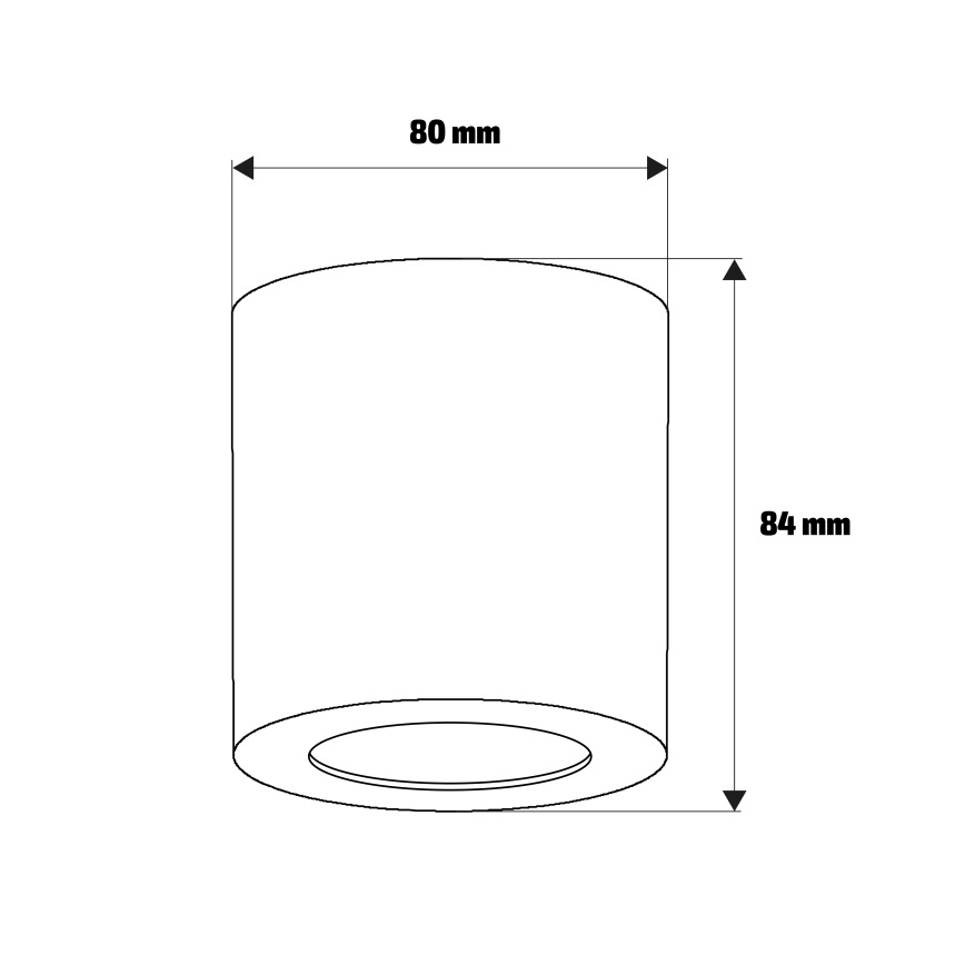 Brilagi - Badkamer spotlamp MIA 1xGU10/30W/230V 84x80 mm glanzend chroom IP54