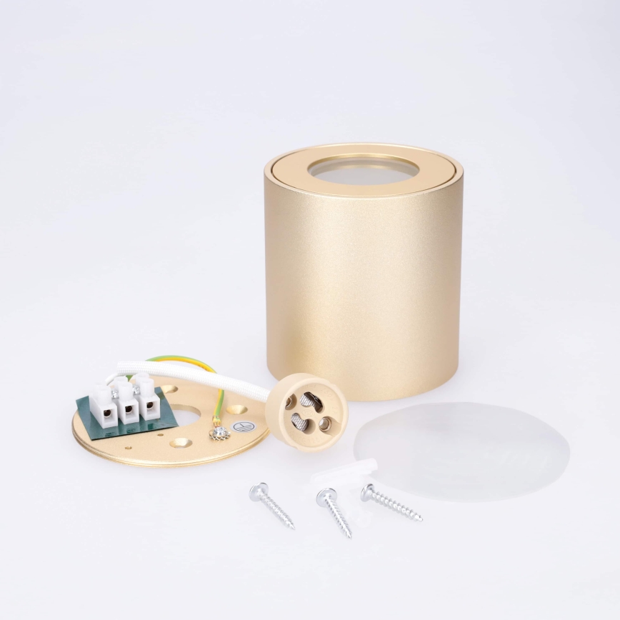 BRILAGI - Badkamerspot MIA 1xGU10/30W/230V 84x80 mm goud IP54