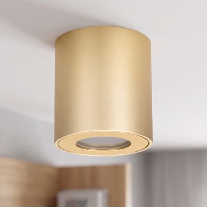 BRILAGI - Badkamerspot MIA 1xGU10/30W/230V 84x80 mm goud IP54