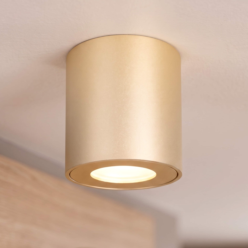 BRILAGI - Badkamerspot MIA 1xGU10/30W/230V 84x80 mm goud IP54
