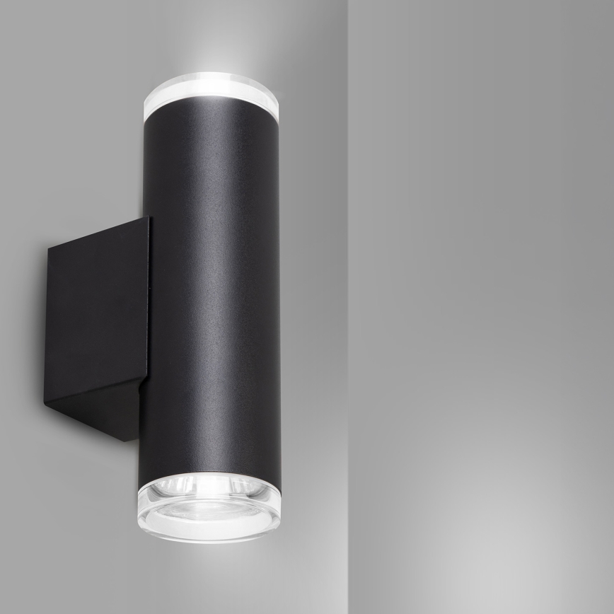 Brilagi - Badkamer wandspot SELE AQUA 2xGU10/30W/230V IP44 zwart