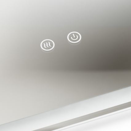 Brilagi - LED-dimbare verwarmde badkamerspiegel met randverlichting BELLA LED/16W/230V 60x60 cm 3000/4000/6500K IP44 CRI 90