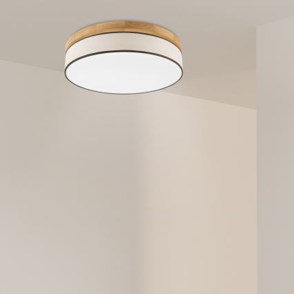 Brilagi - BELLADONNA LED Plafondlamp LED/36W/230V Ø 50 cm crème/eik