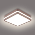 Brilagi - BENE LED/18W/230V buitenplafondlamp 21,5x21,5 cm bruin IP54