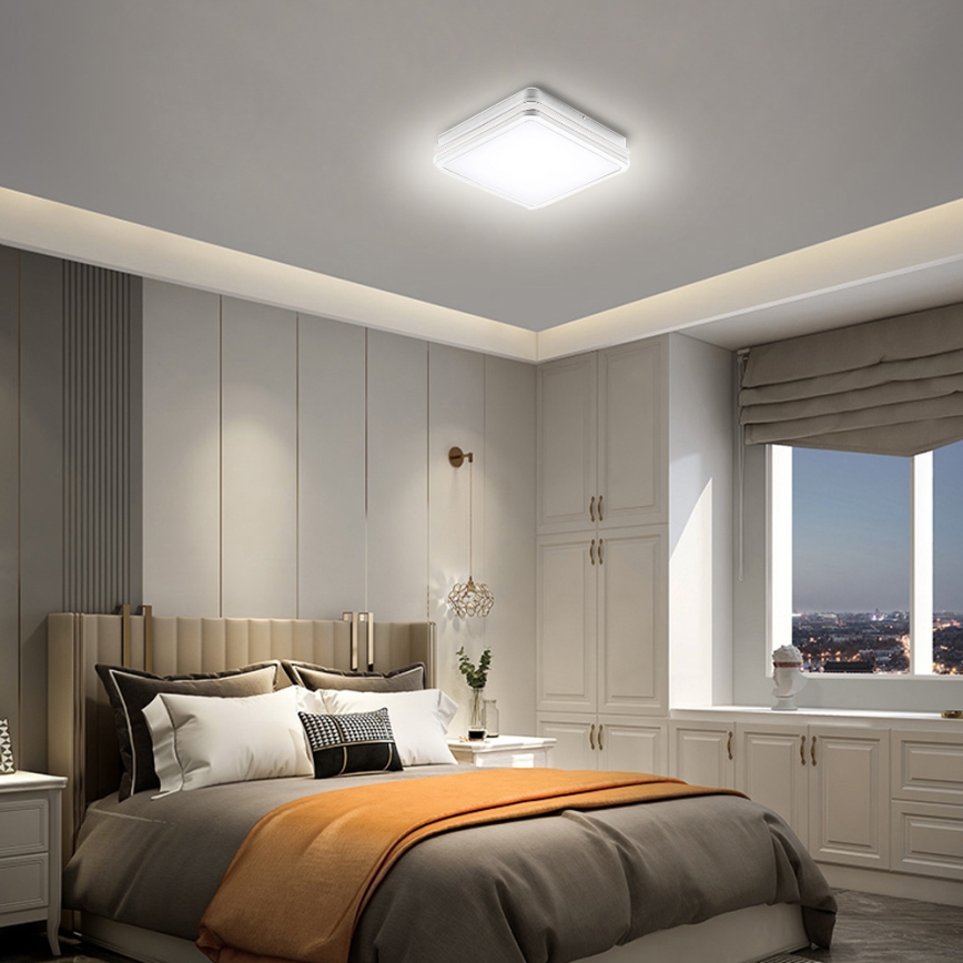 Brilagi - BENE LED/24W/230V buitenlamp 26x26 cm wit IP54