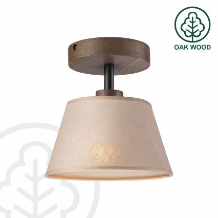 Brilagi - Bevestigde hanglamp ANTHONY 1xE14/60W/230V eiken/beige