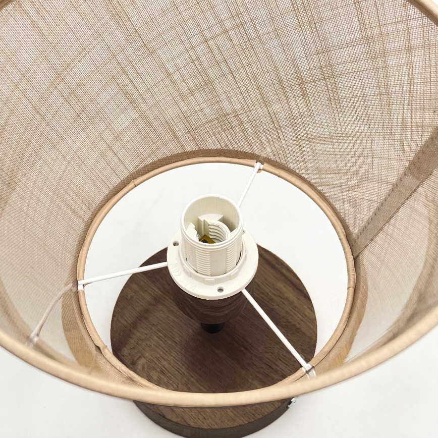 Brilagi - Bevestigde hanglamp ANTHONY 1xE14/60W/230V eiken/beige