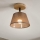 Brilagi - Bevestigde hanglamp ANTHONY 1xE14/60W/230V eiken/bruin