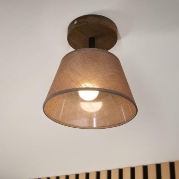Brilagi - Bevestigde hanglamp ANTHONY 1xE14/60W/230V eiken/bruin