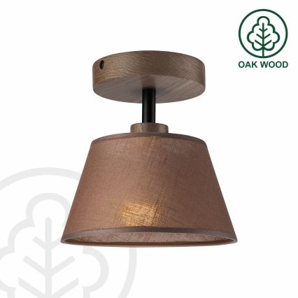 Brilagi - Bevestigde hanglamp ANTHONY 1xE14/60W/230V eiken/bruin