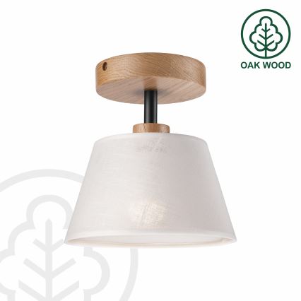 Brilagi - Bevestigde hanglamp ANTHONY 1xE14/60W/230V eiken/wit
