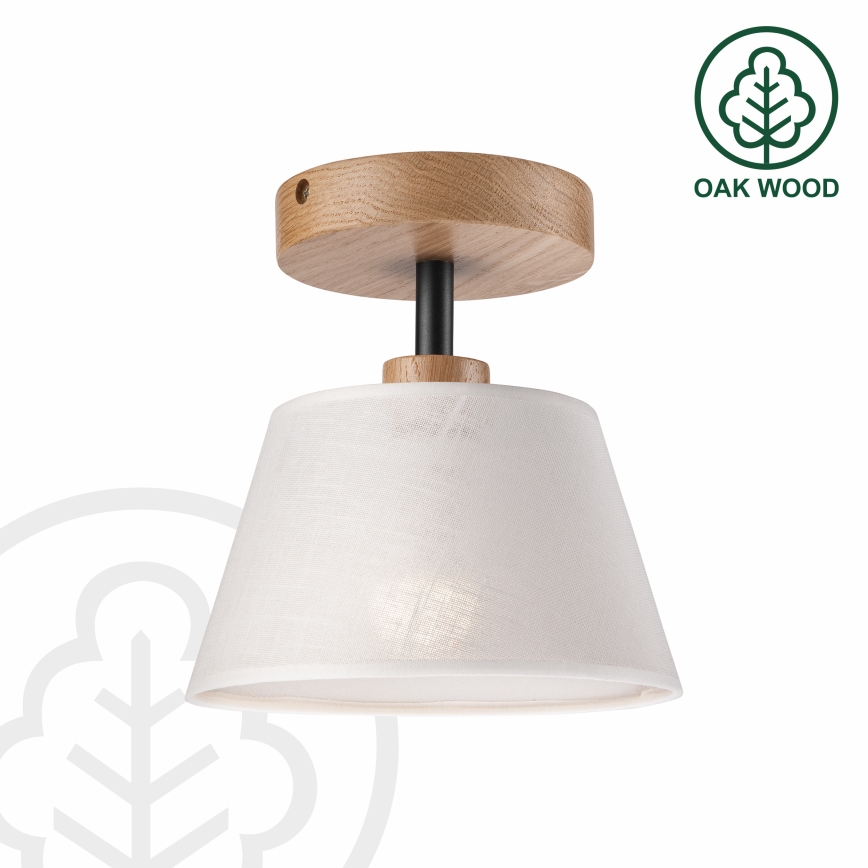 Brilagi - Bevestigde hanglamp ANTHONY 1xE14/60W/230V eiken/wit