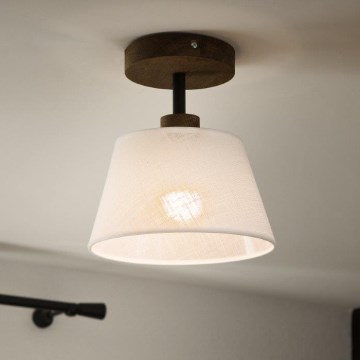 Brilagi - Bevestigde hanglamp ANTHONY 1xE14/60W/230V eiken/wit