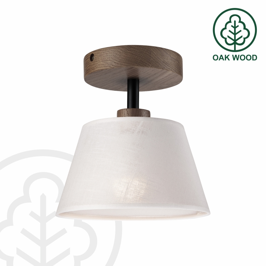 Brilagi - Bevestigde hanglamp ANTHONY 1xE14/60W/230V eiken/wit