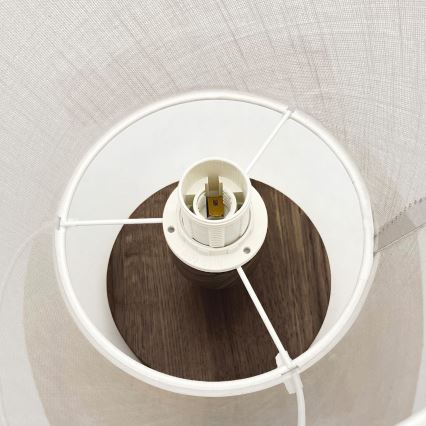 Brilagi - Bevestigde hanglamp ANTHONY 1xE14/60W/230V eiken/wit