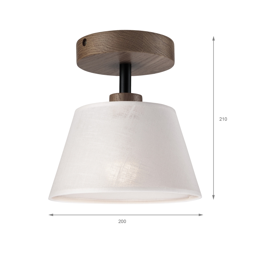 Brilagi - Bevestigde hanglamp ANTHONY 1xE14/60W/230V eiken/wit
