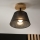 Brilagi - Bevestigde hanglamp ANTHONY 1xE14/60W/230V eiken/zwart