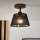 Brilagi - Bevestigde hanglamp ANTHONY 1xE14/60W/230V eiken/zwart