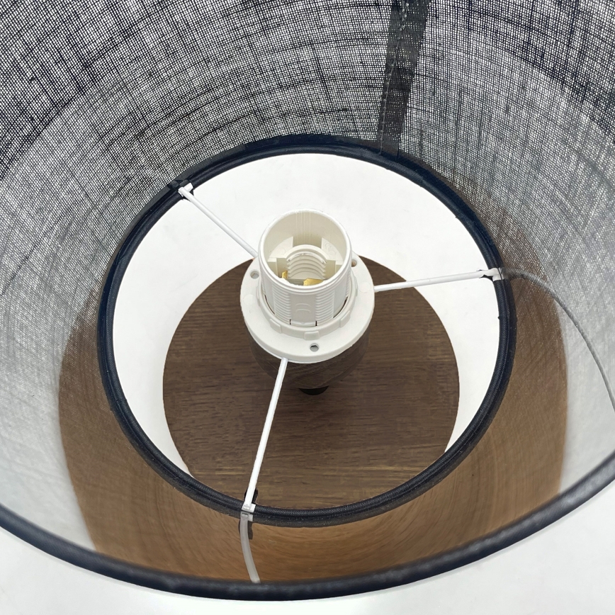 Brilagi - Bevestigde hanglamp ANTHONY 1xE14/60W/230V eiken/zwart